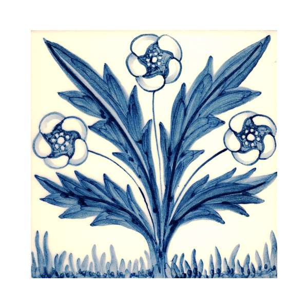 Delft tiles - William Morris blue & white 5